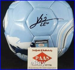 Leo Messi Signed Autographed Argentina Ball | Signed Soccer Ball