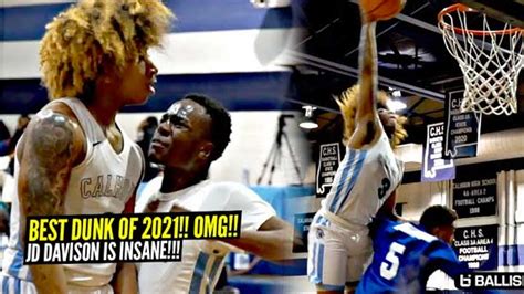 JD Davison Throws Down BEST DUNK OF 2021 SO FAR!! Absolutely DEMOLISHES ...