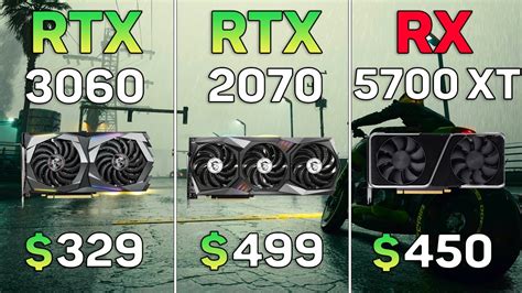 RTX 3060 vs RTX 2070 vs RX 5700 XT Gaming Test - YouTube