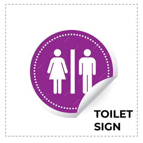Premium Vector | Toilet sign men and women restroom