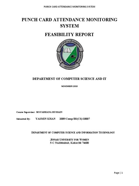 Punch Card Attendance Monitoring System | PDF | Automation | Usability
