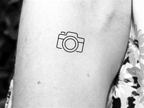 Small Camera Temporary Tattoo / Camera Outline Tattoo / Minimalist Camera Tattoo - Etsy