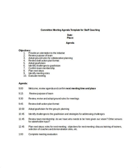 It Steering Committee Agenda Template – Thevanitydiaries