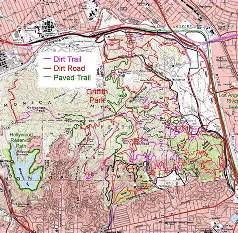 Griffith Park Map : Photos, Diagrams & Topos : SummitPost