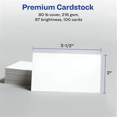 Avery® Business Cards, Matte, 2-Sided Printing, 100 Cards (28371) | Porter's Office Products