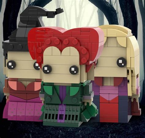 The Sanderson Sisters (Hocus Pocus) LEGO Brickheadz by iBrickheadz | Lego, Lego blocks, Legos