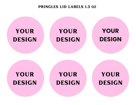 Pringles Label Template - Etsy