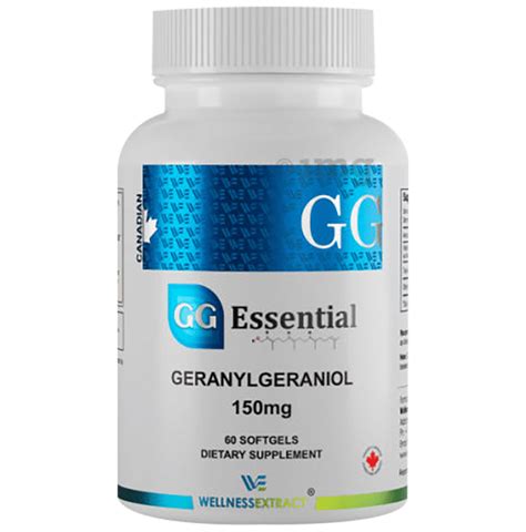 Wellness Extract GG Essential Geranylgeraniol 150mg Softgel: Buy bottle of 60.0 soft gelatin ...