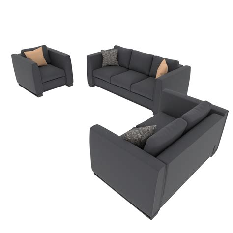 Modern Sofa Set Model - TurboSquid 2028149