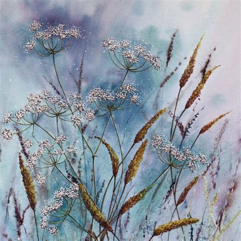 Afternoon Breeze - a Contemporary Floral Greetings Card - Ingrid Hill Art