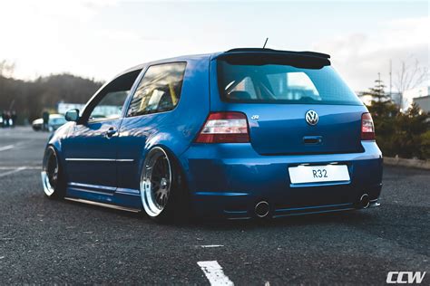 Blue Volkswagen MK4 Golf R32 - CCW Classic Wheels in Gloss Gunmetal w ...