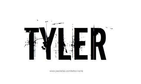 Tyler Name Tattoo Designs