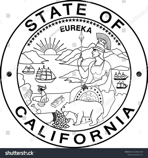 California State Seal Coloring Page