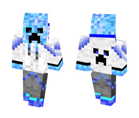 Get Blue Creeper in creeper vest Minecraft Skin for Free ...