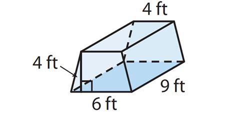 Volume of a trapezoidal prism worksheet