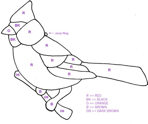 Stained Glass Bird Patterns - Glass Designs