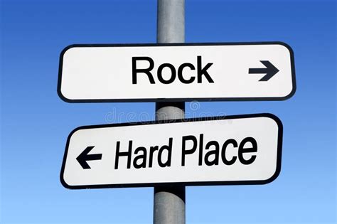 Between a Rock and a Hard Place. Stock Photo - Image of rock, difficulty: 8014940