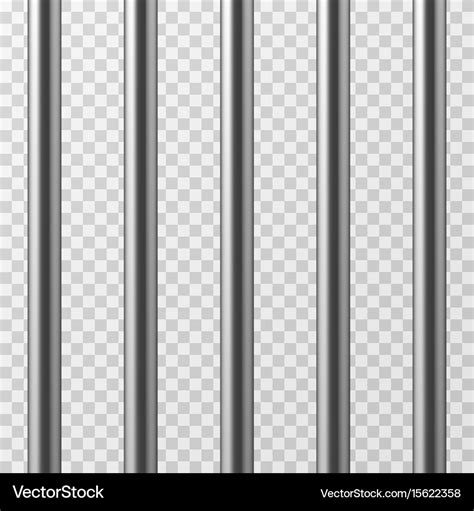 Realistic metal prison bars jailhouse grid Vector Image