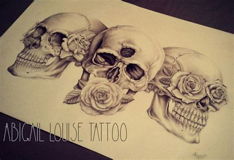 Hear no, see no, speak no evil skulls and roses. Drew as a present for my other half. insta ...