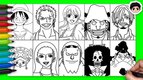 How To Draw Straw Hat Pirates | One Piece - Easy Step By Step