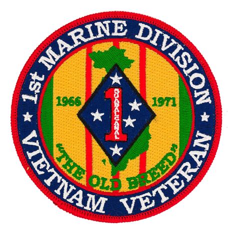 1st Marine Division Vietnam Veteran Patch | Flying Tigers Surplus