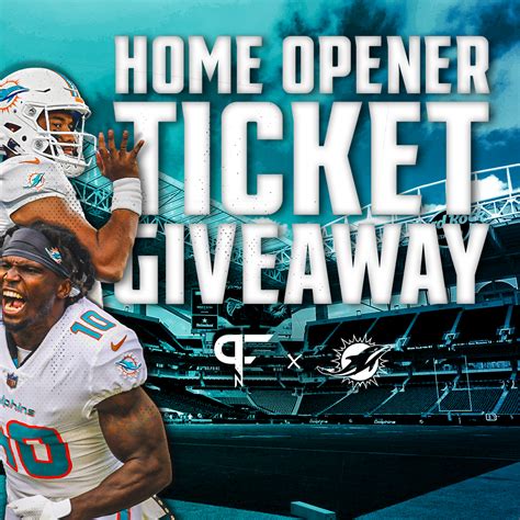 Miami Dolphins Ticket Giveaway: Win Free Tickets to the Home Opener!