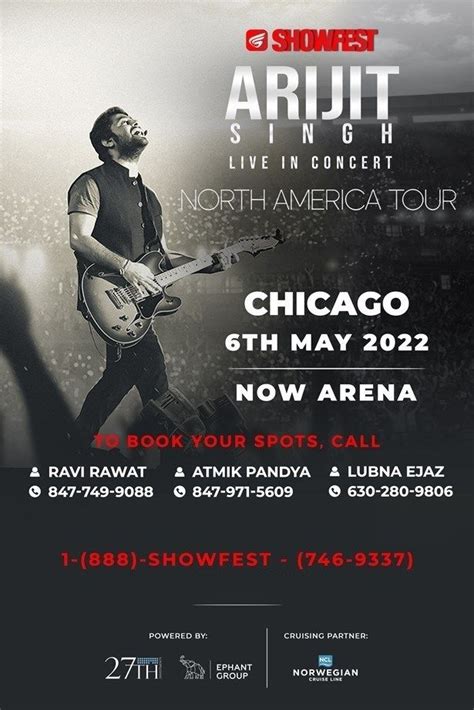 Arijit Singh Live Concert 2022 in Chicago in 2022 | Live concert ...