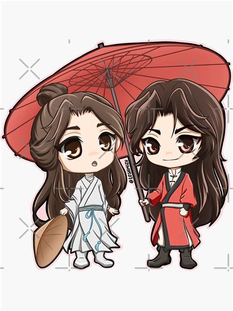 "Chibi Cute Hualian TGCF" Sticker by LoShimizu | Redbubble