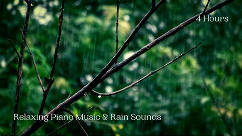 Relaxing Piano Music & Rain Sounds | 4 Hours | Music for Deep Sleep ...