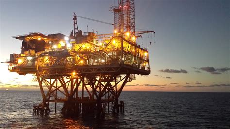 Fixed leg platform at sunrise | Oil and gas, Oil platform, Oil rig