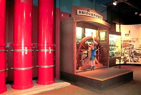 boy at interactive exhibit Rocky Reach Dam visitor center Wenatchee Washington Stock Photo 18478