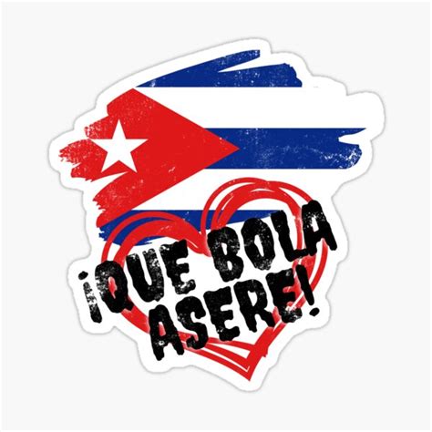 "Vintage Great Casual Street Cuban T "Asere que bola!"" Sticker for ...