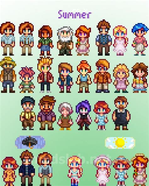 Скачать Seasonal Villager Outfits для Stardew Valley | ModsLab