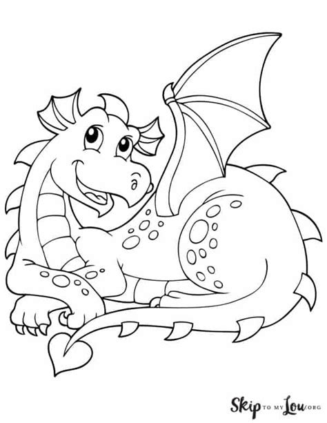 Dragon Coloring Pages For Kids