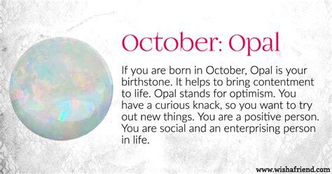 Your Birth stone is October