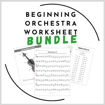 Complete Beginner Orchestra Worksheet Bundle by Orchestra Foundations