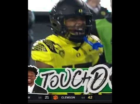 Bo Nix With Dime To Tez Johnson For 1st TD In Win Against USC #oregon # ...