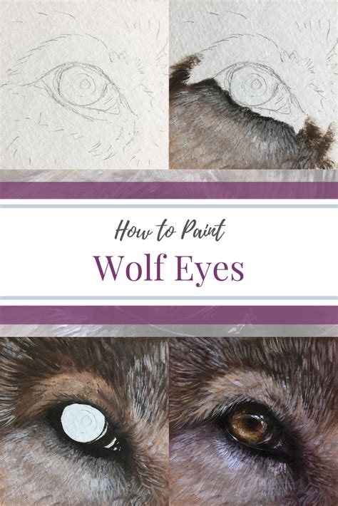 How to Paint: WOLF EYES with Oil Paint or Acrylic Paint - Wolf Eye Tutorial - Oil Painting ...