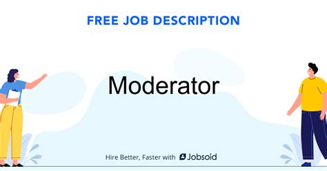 Moderator Job Description - Jobsoid