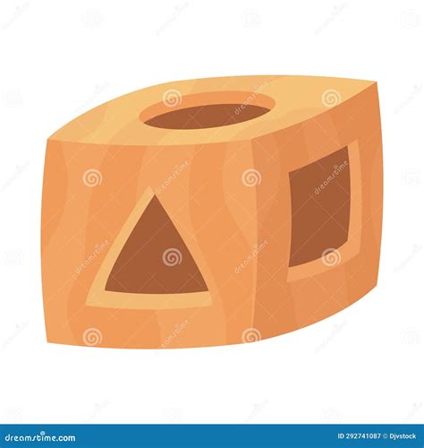 Blocks Wooden Toy Geometric Shapes Stock Vector - Illustration of design, construct: 292741087