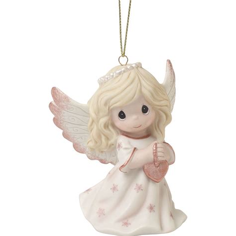 Precious Moments Bisque Porcelain Ornament, Rejoice In The Wonders Of ...