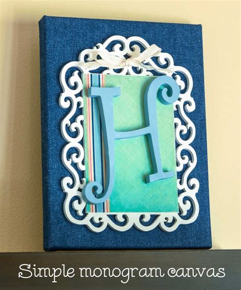 This Monogram Canvas Is Really Easy to Make! - Mod Podge Rocks