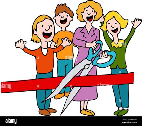 Ribbon Cutting Ceremony Stock Vector Image & Art - Alamy