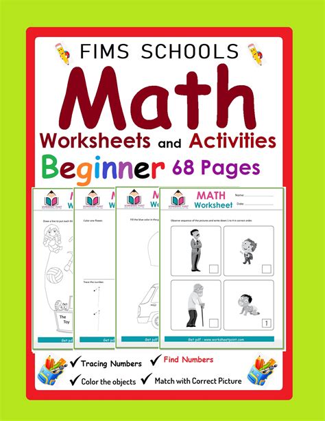 Math Worksheets and Activities workbook - Worksheet Point