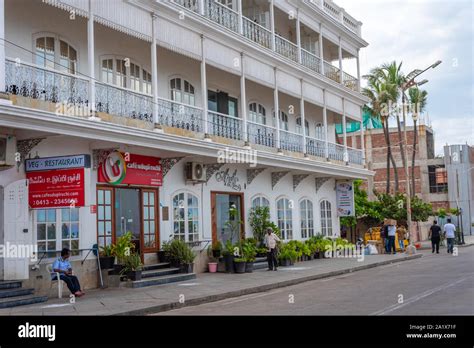 White Town, Pondicherry/India- September 3 2019: Beautiful French ...