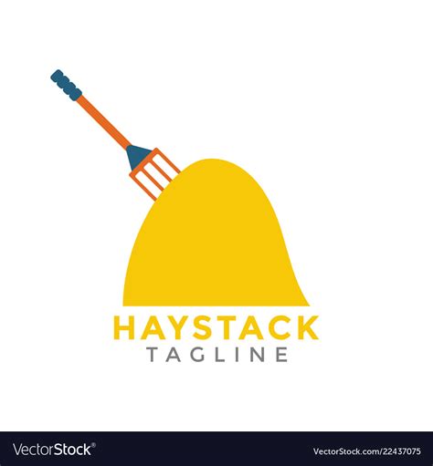 Haystack graphic design element isolated Vector Image