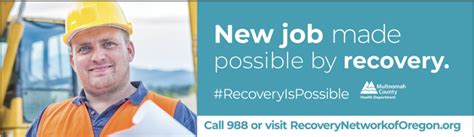 News Release: Recovery Is Possible: Multnomah County Health Department ...