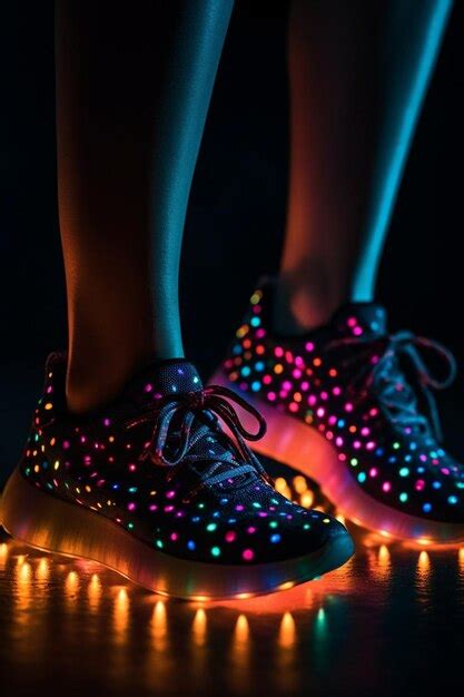 Premium AI Image | A pair of shoes with lights on them