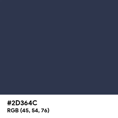 #2D364C color name is Japanese Indigo