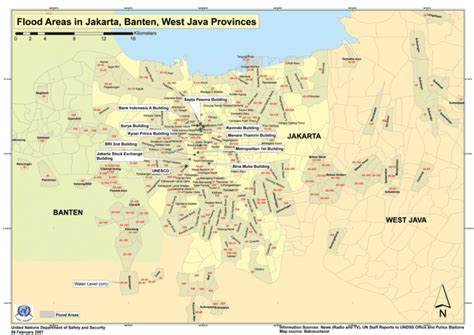 Indonesia: Flood Areas in Jakarta, Banten, West Jawa Provinces (as of 6 ...